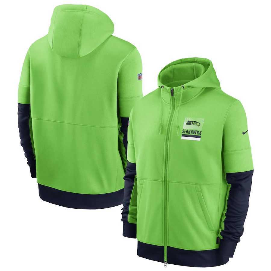 Men's Seattle Seahawks New 2020 Nike Green Black Fan Gear Mascot Performance Full Zip Hoodie,We sell and wholesale Men's Seattle Seahawks New 2020 Nike Green Black Fan Gear Mascot Performance Full Zip Hoodie on line form chian!